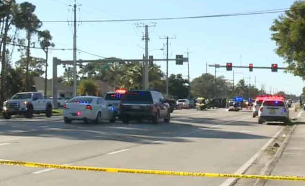 Motorcycle rider thrown from bike pronounced dead in a bike wreck in Florida